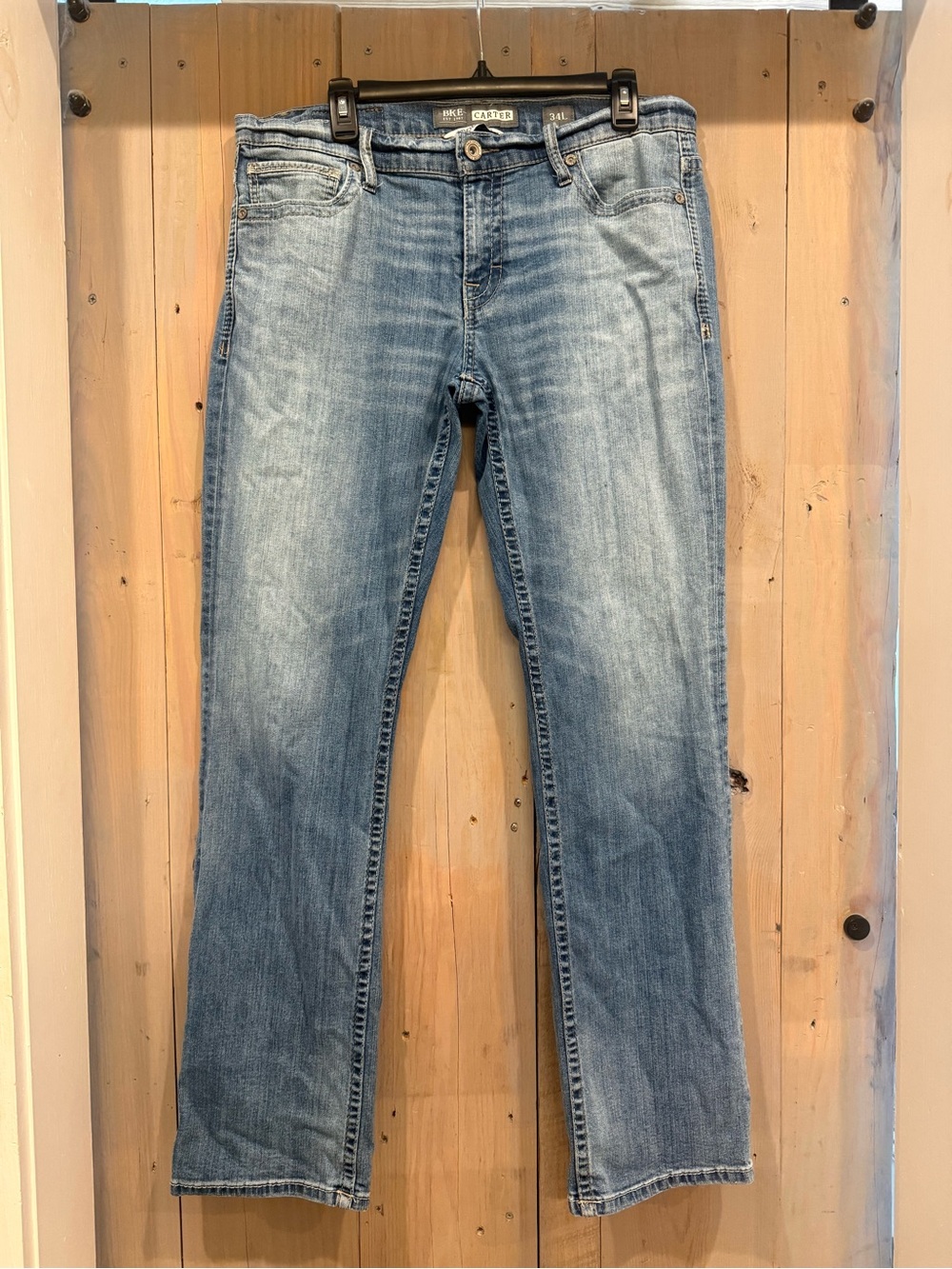 BKE - CARTER - Jeans Slim Straight in Light Blue Wash